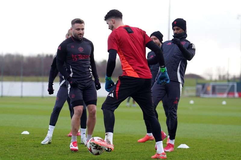 Marcus Rashford and Luke Shaw train with squad but not included against FCSB