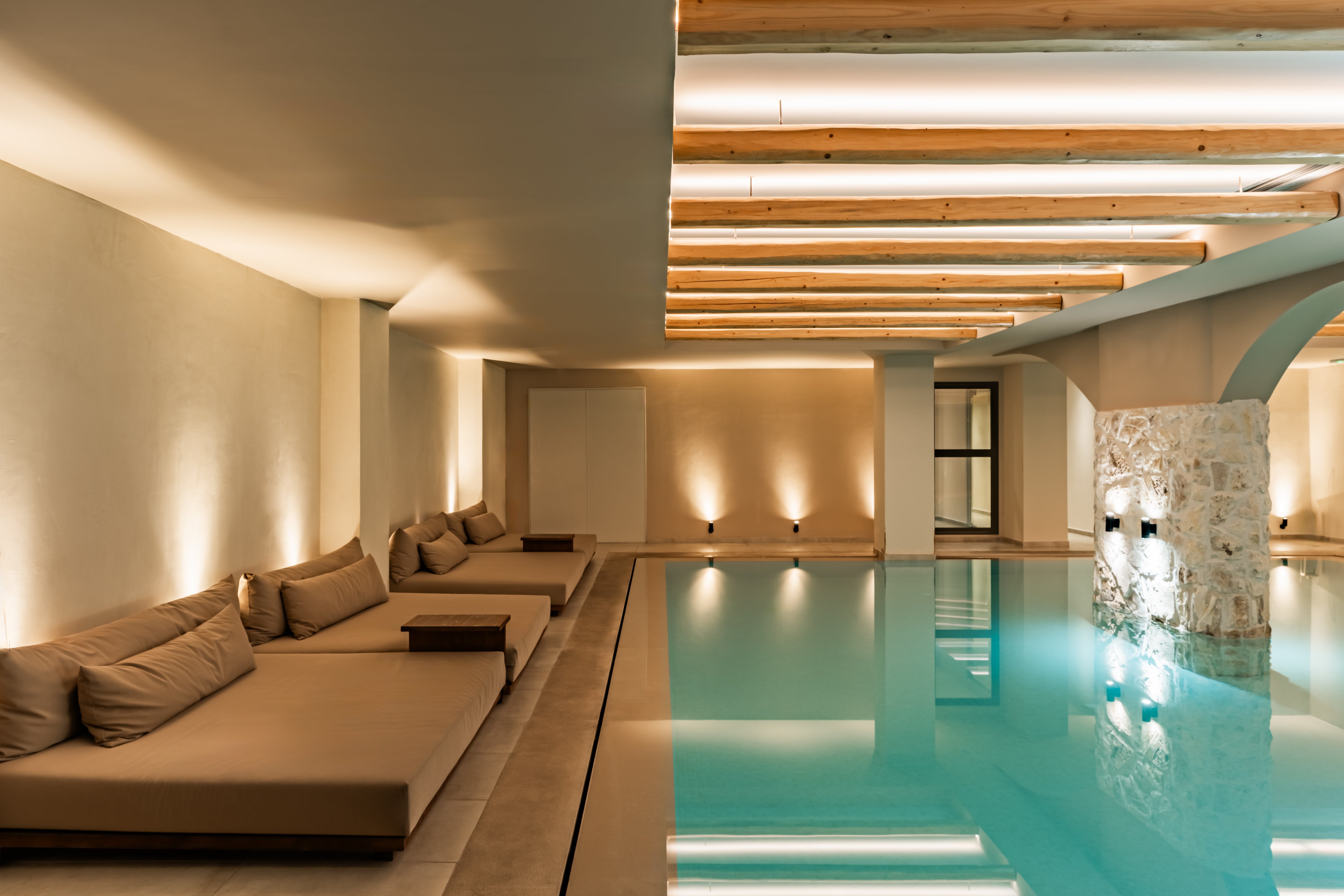 Cook’s Club’s spa is a tranquil retreat hidden within Hersonissos