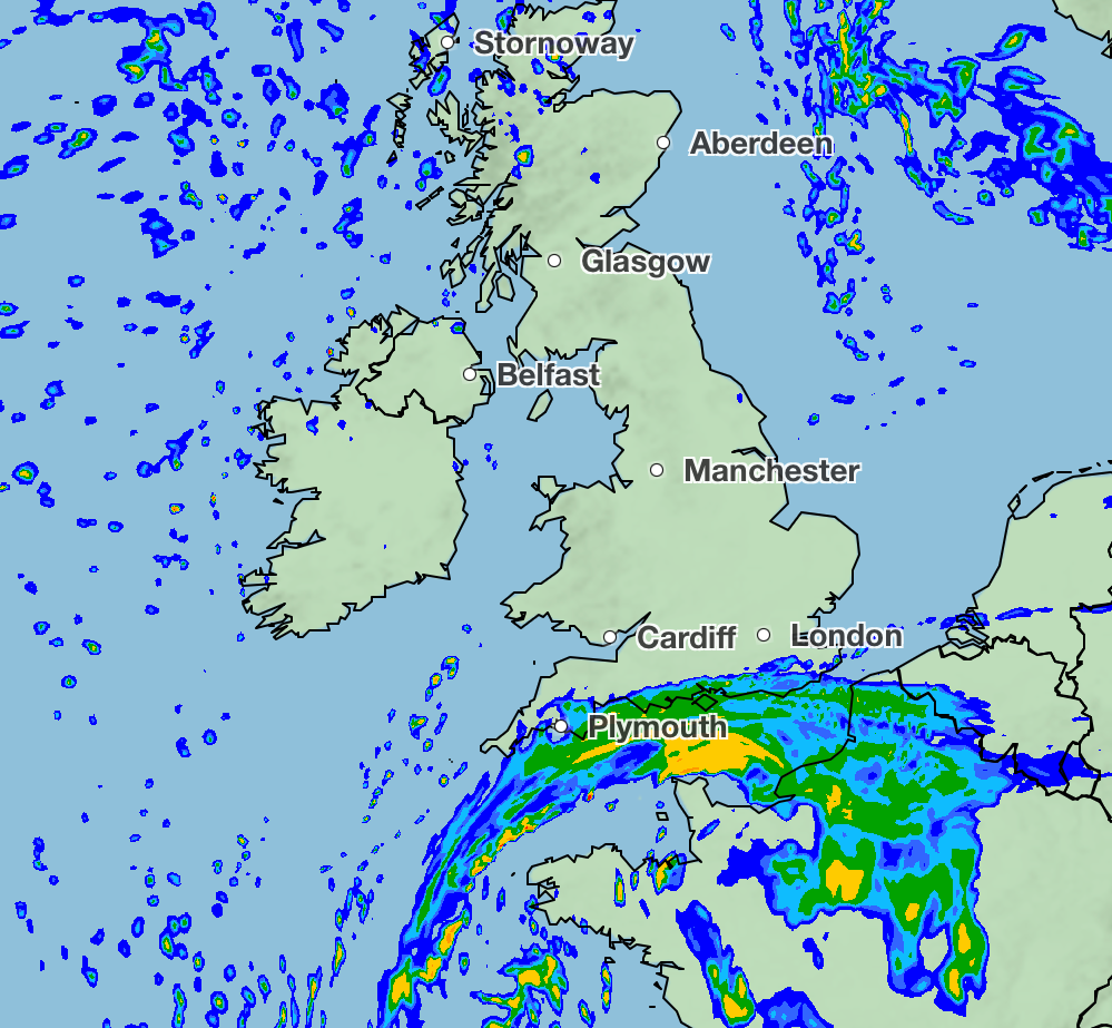 Storm Ivo brings heavy rain to the south of England