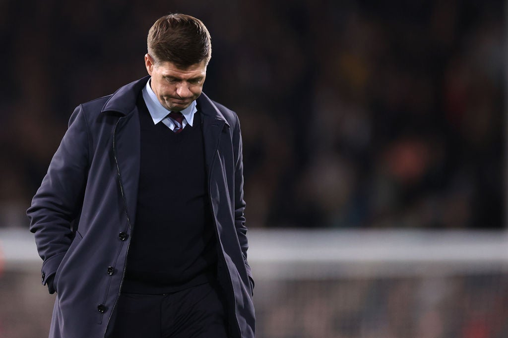 Gerrard was sacked by Aston Villa with the club struggling outside the relegation zone