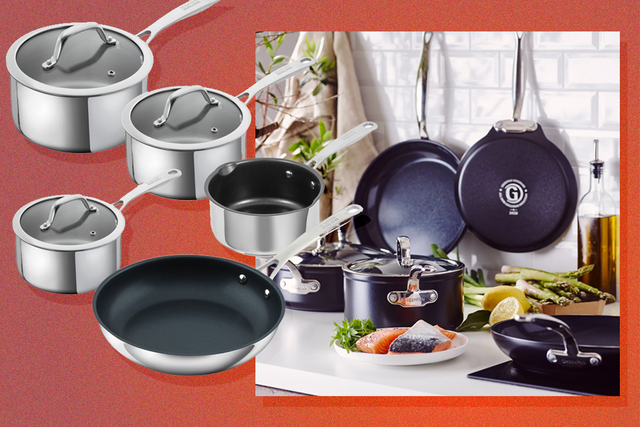 <p>We were very pleasantly surprised by the aluminium pans we tested, which had the advantage of being particularly lightweight </p>