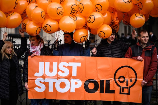 <p>Just Stop Oil claimed responsibility for the disruption to the Shakespearean performance on Tuesday</p>