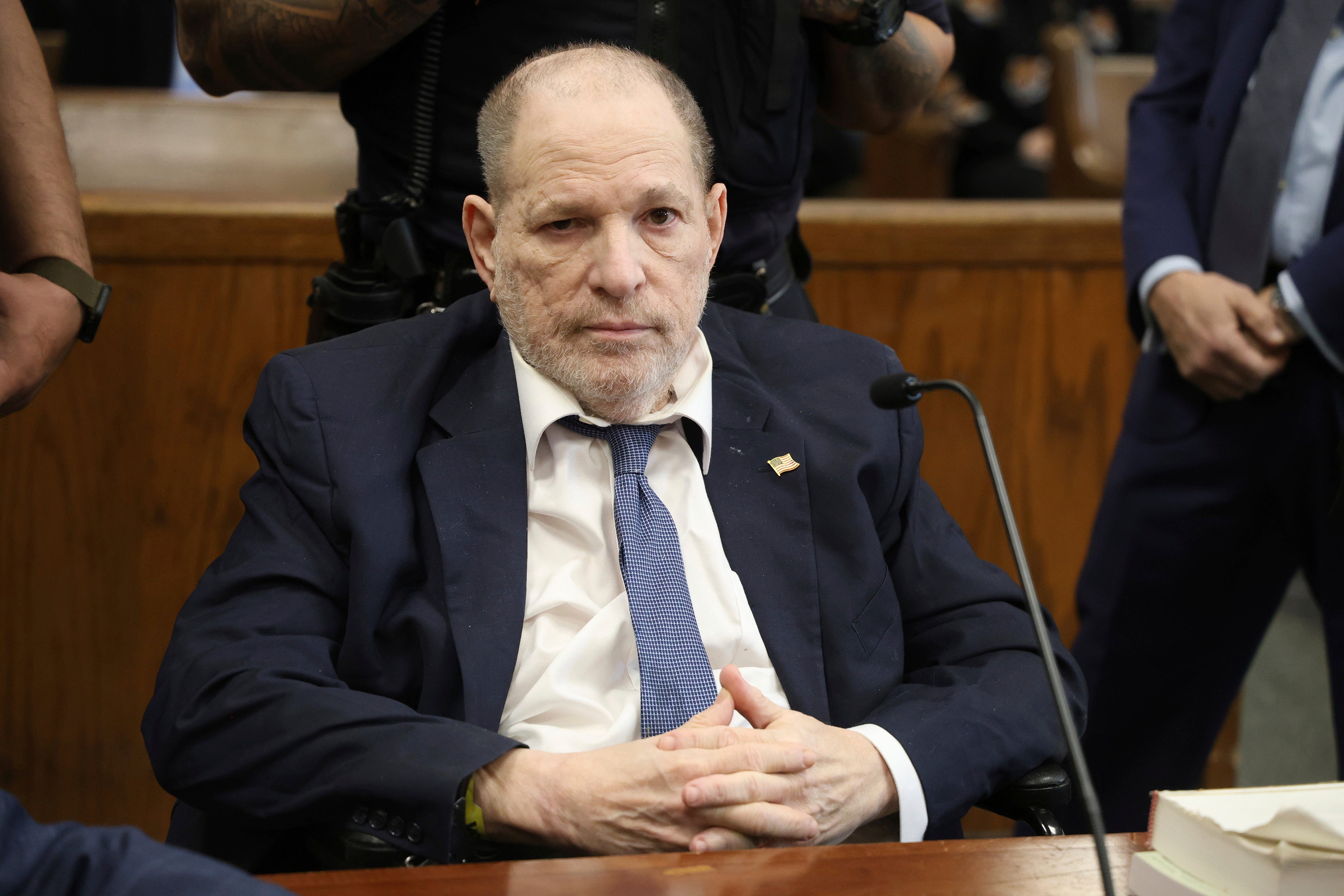 Harvey Weinstein at a court appearance in January