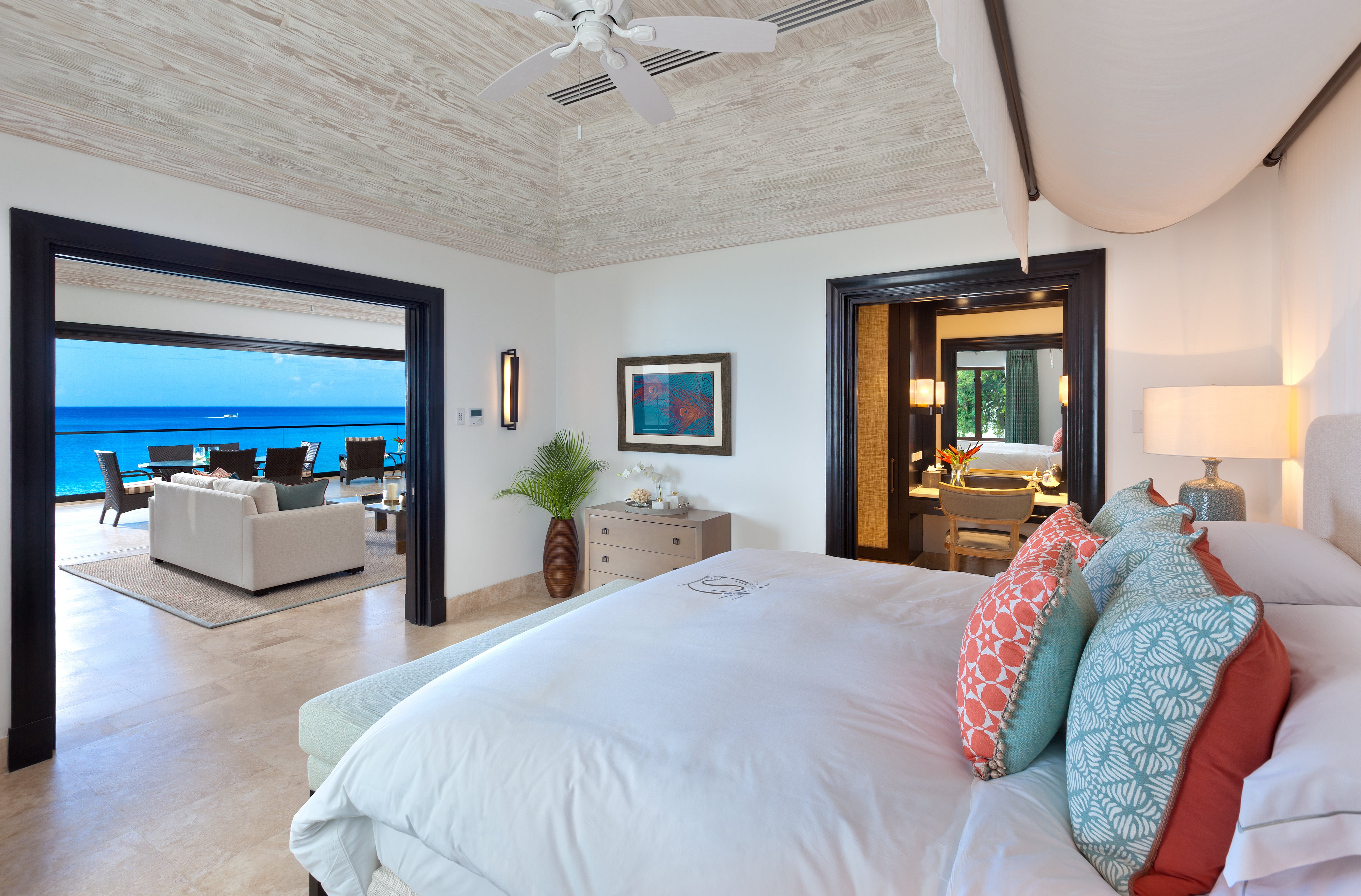 For views of the deep blue ocean from bed, book a room at The Sandpiper