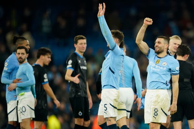 Manchester City came from behind to beat Club Brugge (Dave Thompson/AP)