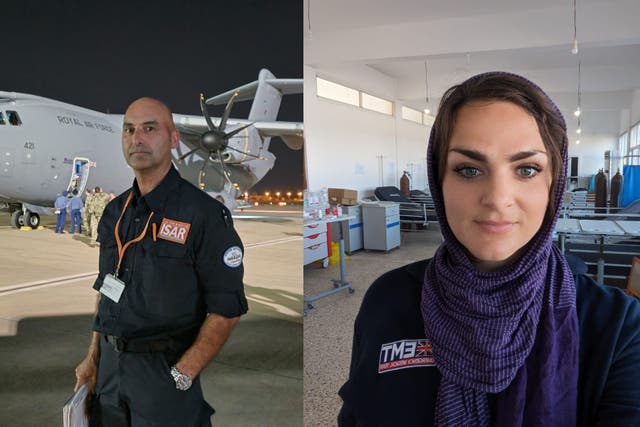 Mr Rana and Ms Daniell were among the first three recipients of the medal (Shyam Rana/Anna Daniell/PA)