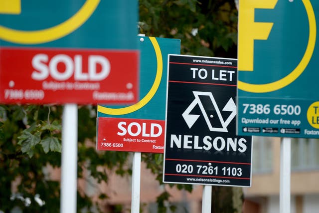 The number of mortgage approvals to home buyers edged upwards month-on-month in December, according to Bank of England figures (Anthony Devlin/PA)