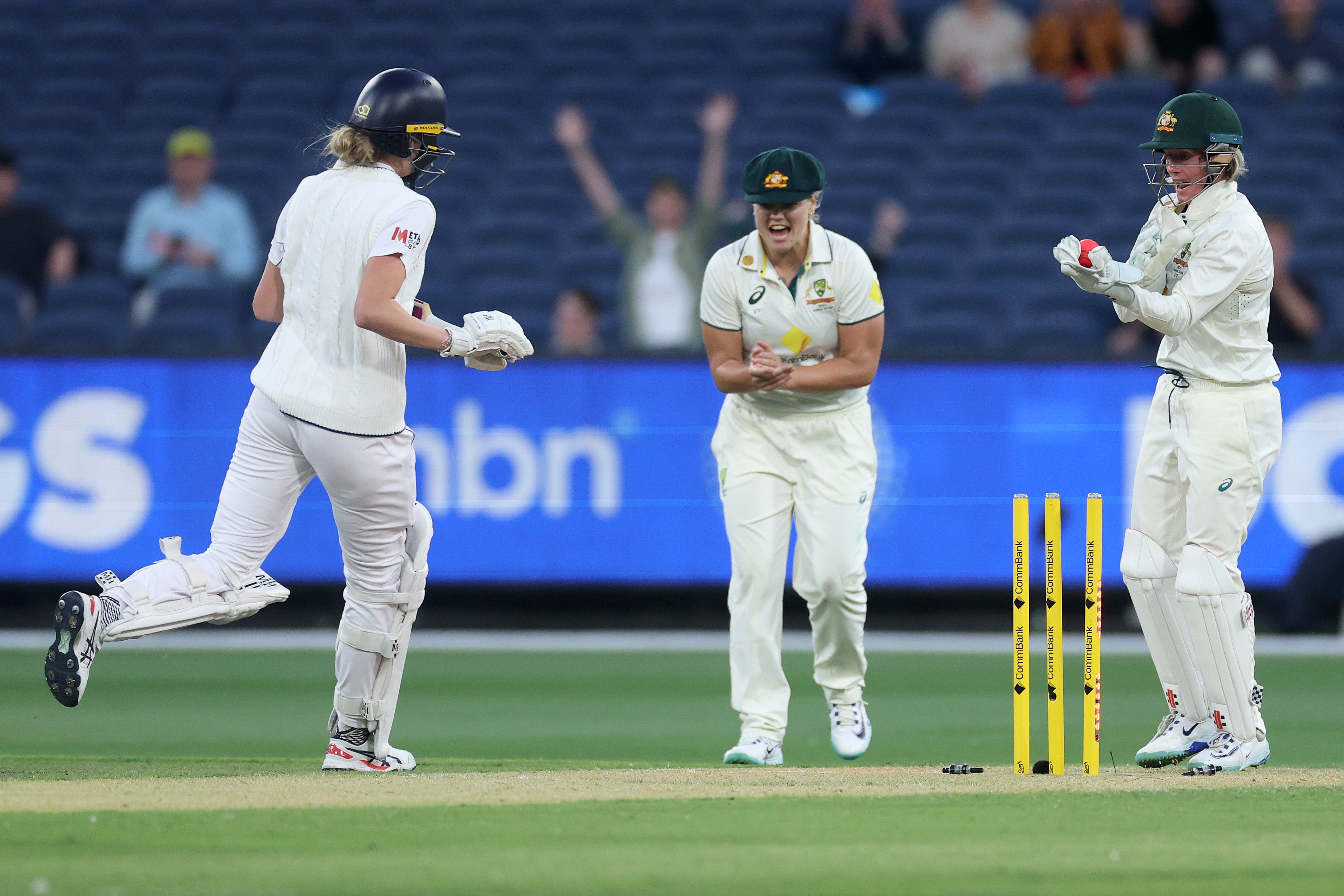 England collapsed under the lights in Melbourne as Australia took control