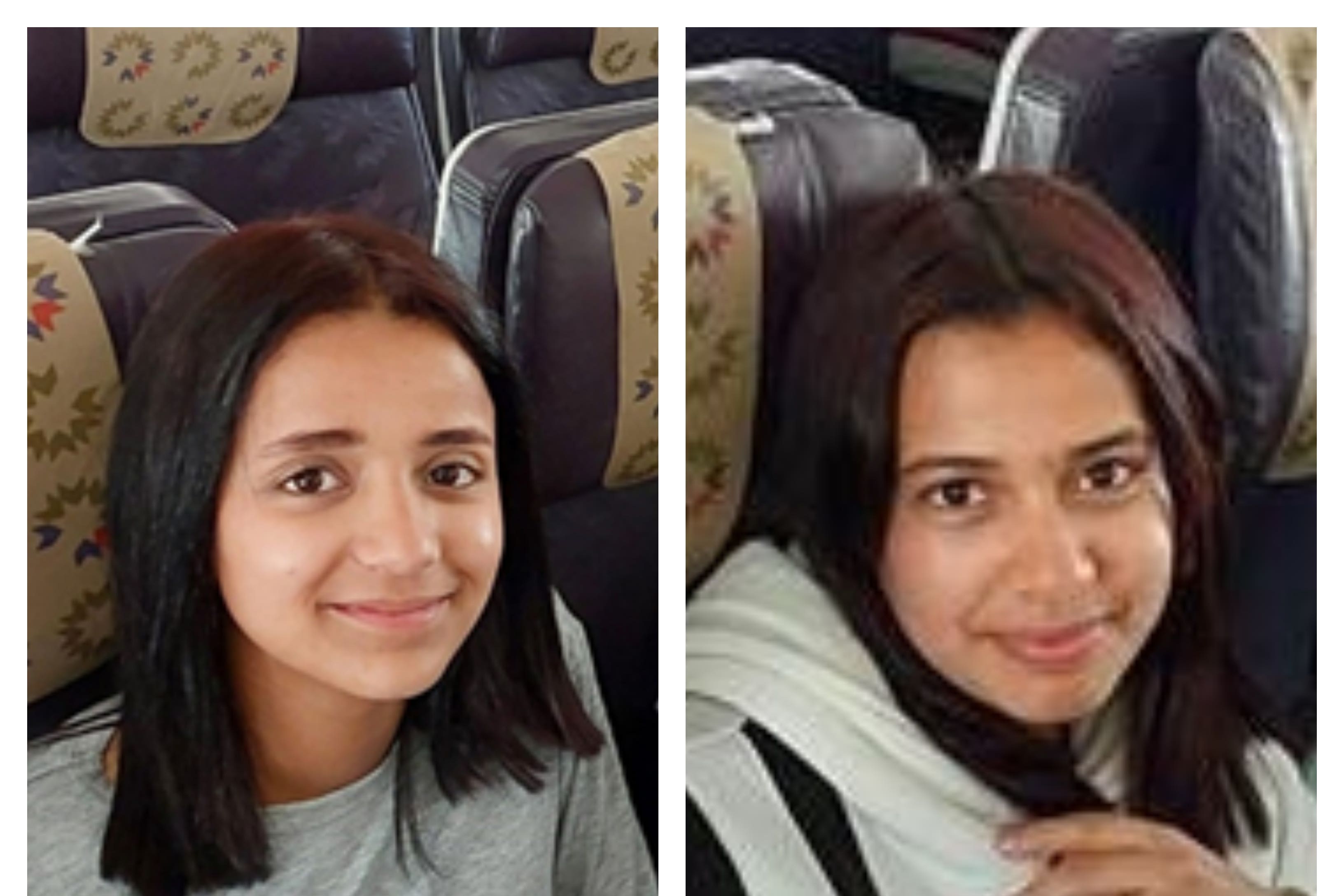 Douae, left, and Houda are missing (Metropolitan Police/PA)