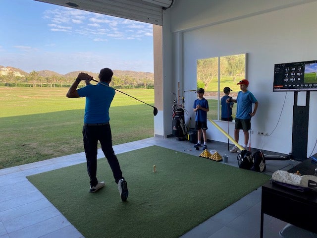 Lição de golfe na Academia de La Manga