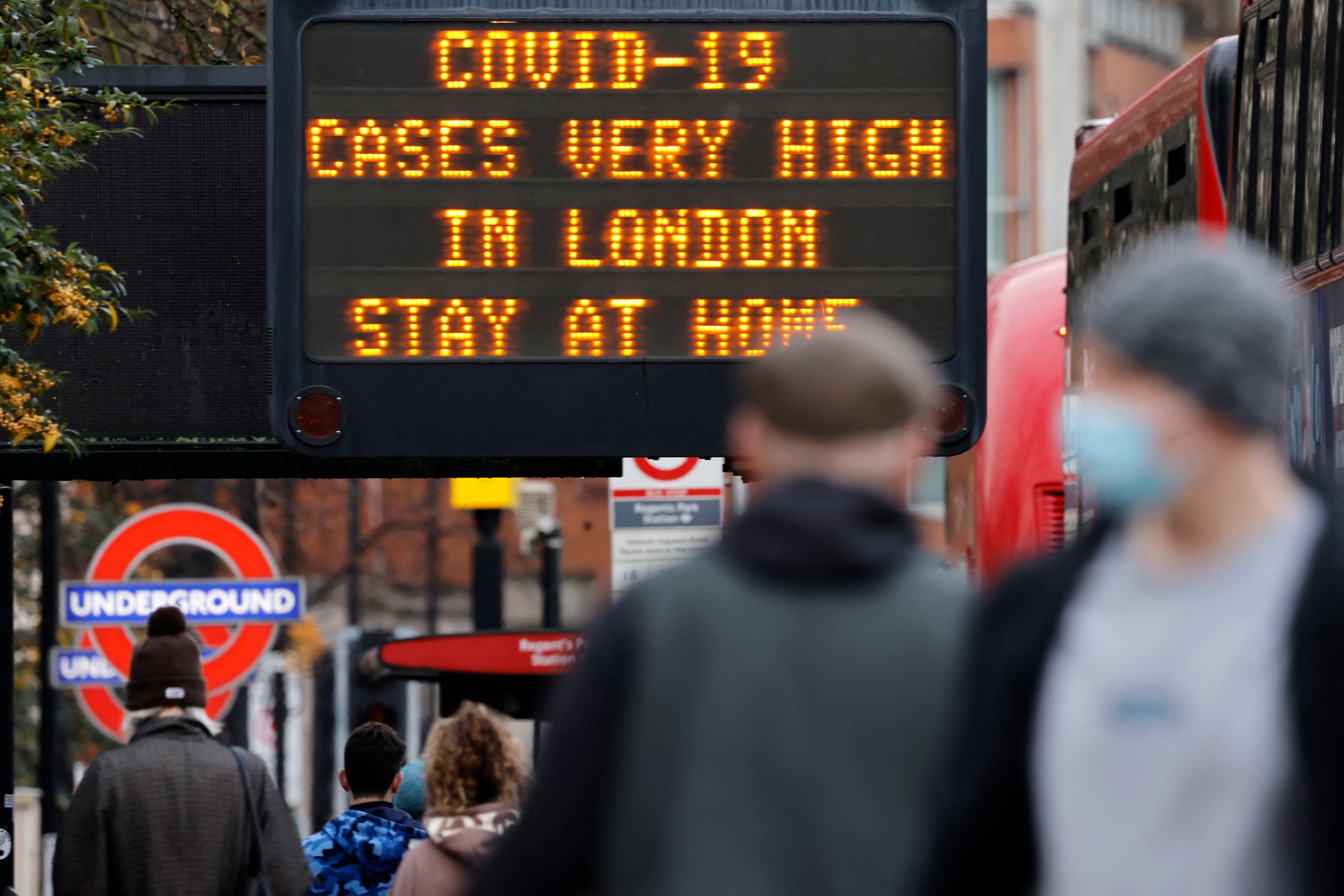 Usually busy areas, like Oxford Street, were left semi-deserted during the lockdowns