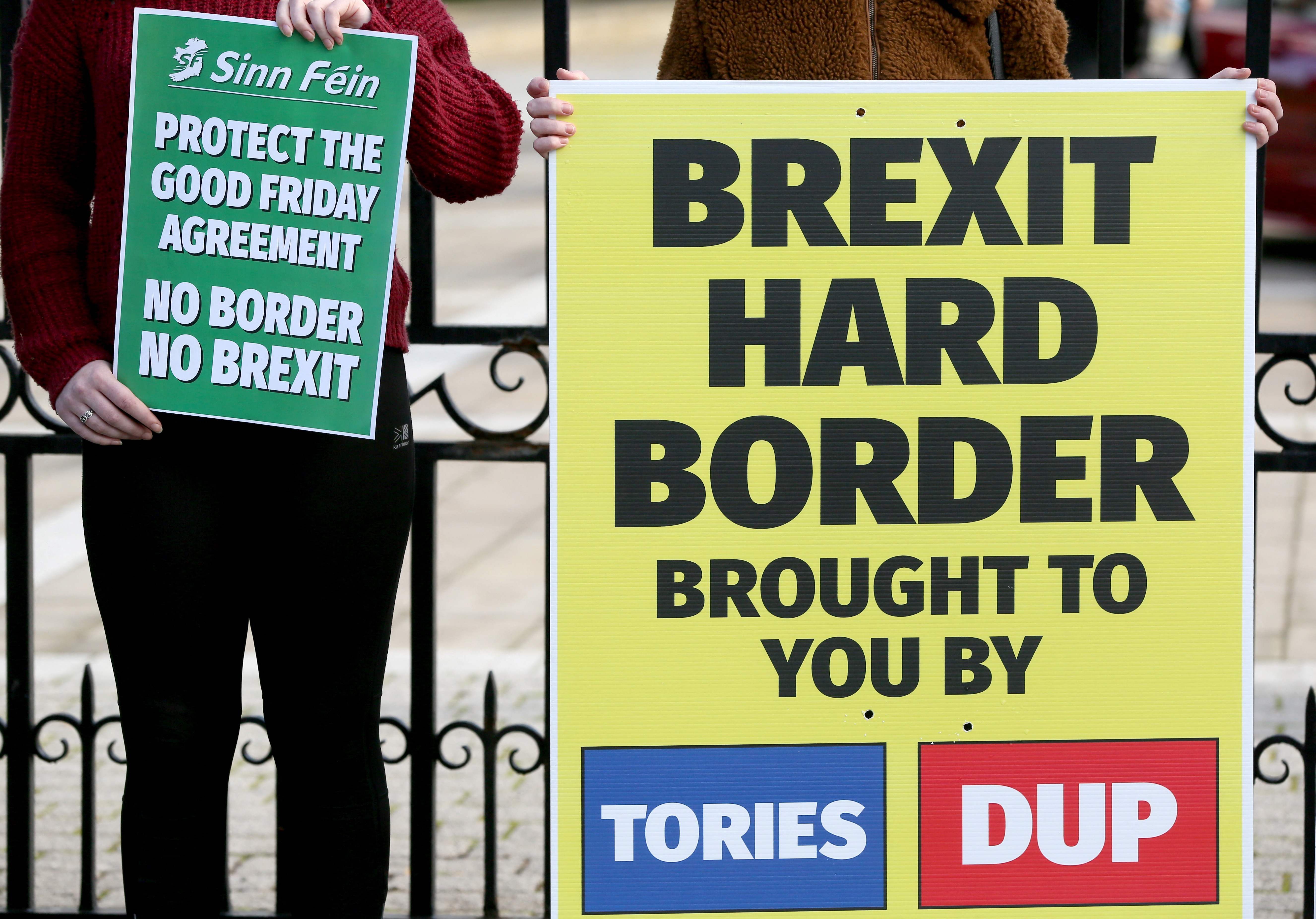 It was feared Brexit could result in a hard Irish land border with Northern Ireland