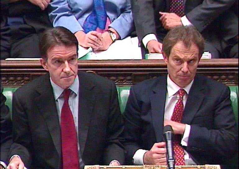 Peter Mandelson and Tony Blair