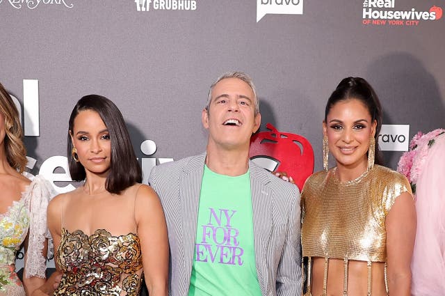 <p>Andy Cohen with the ‘Real Housewives of New York’ cast</p>