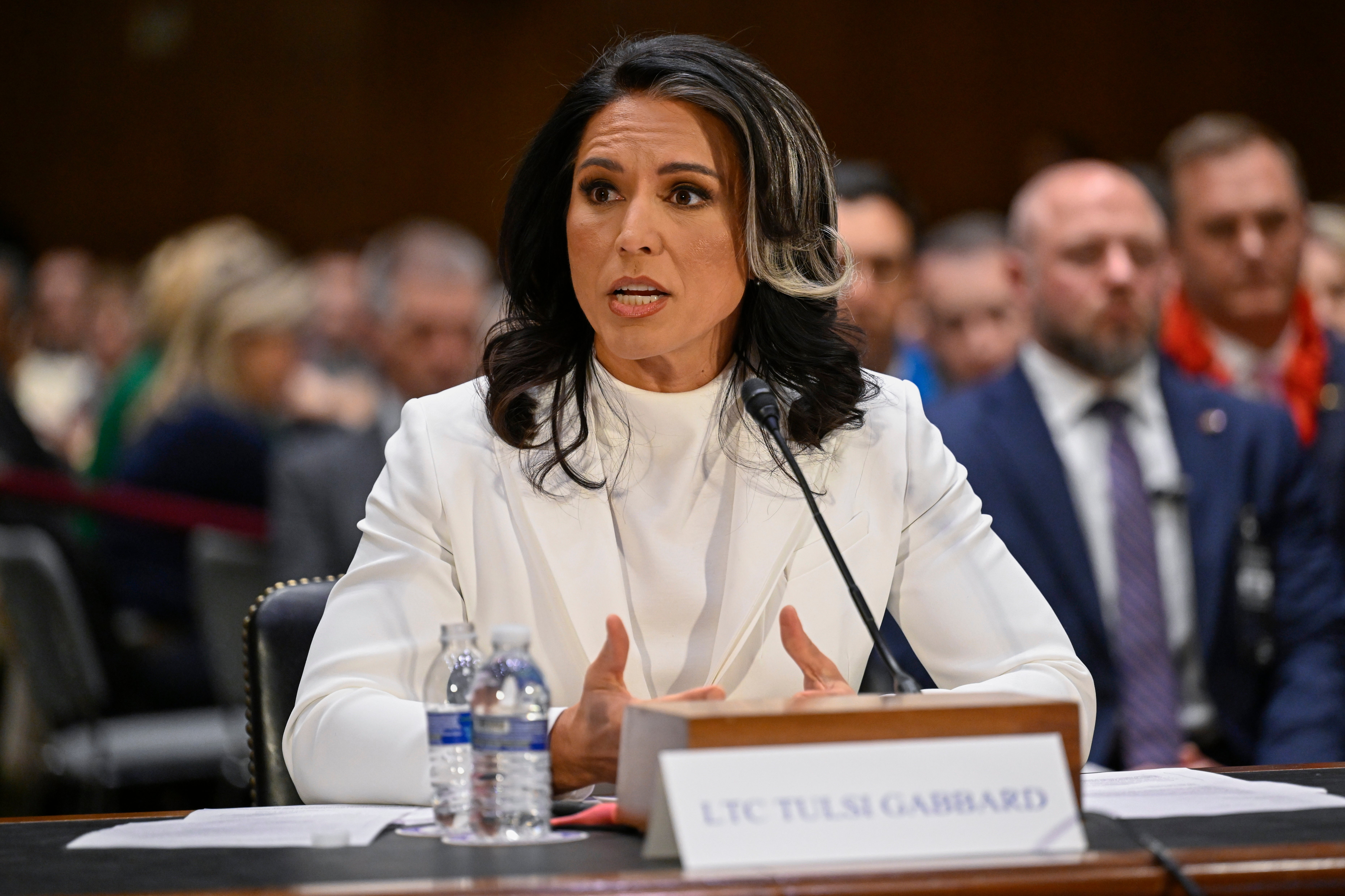 Tulsi Gabbard , Trump’s nominee to be director of National Intelligence, gets grilled by both parties