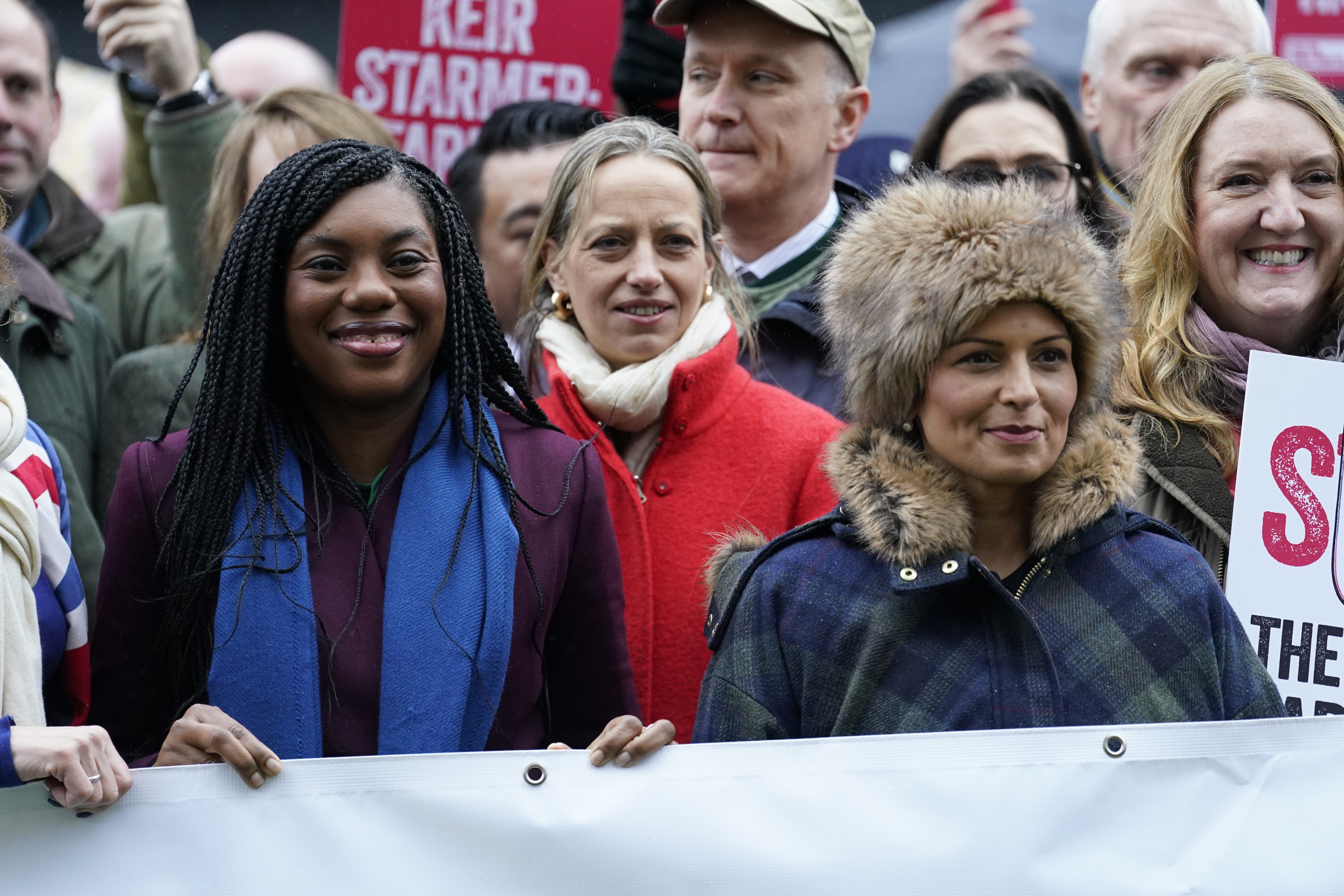 Kemi Badenoch said her party would ‘tell the truth’ about what it got wrong in government after her shadow foreign secretary declined to apologise for record-high immigration figures (Andrew Matthews/PA)
