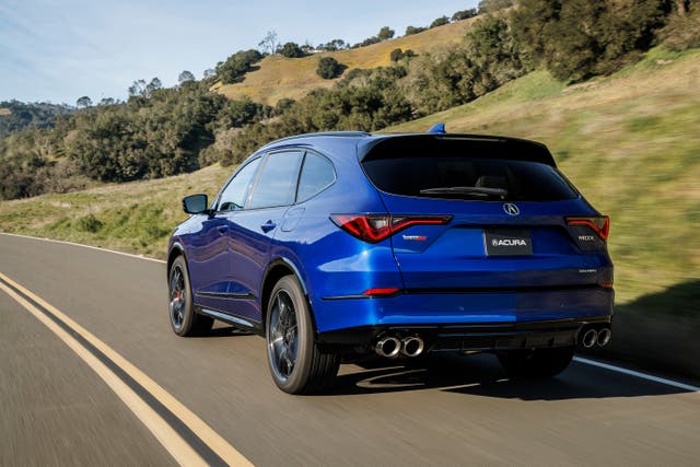 <p>A 2022 Acura MDX Type S. This vehicle, among others, is included in an American Honda recall announced Wednesday</p>