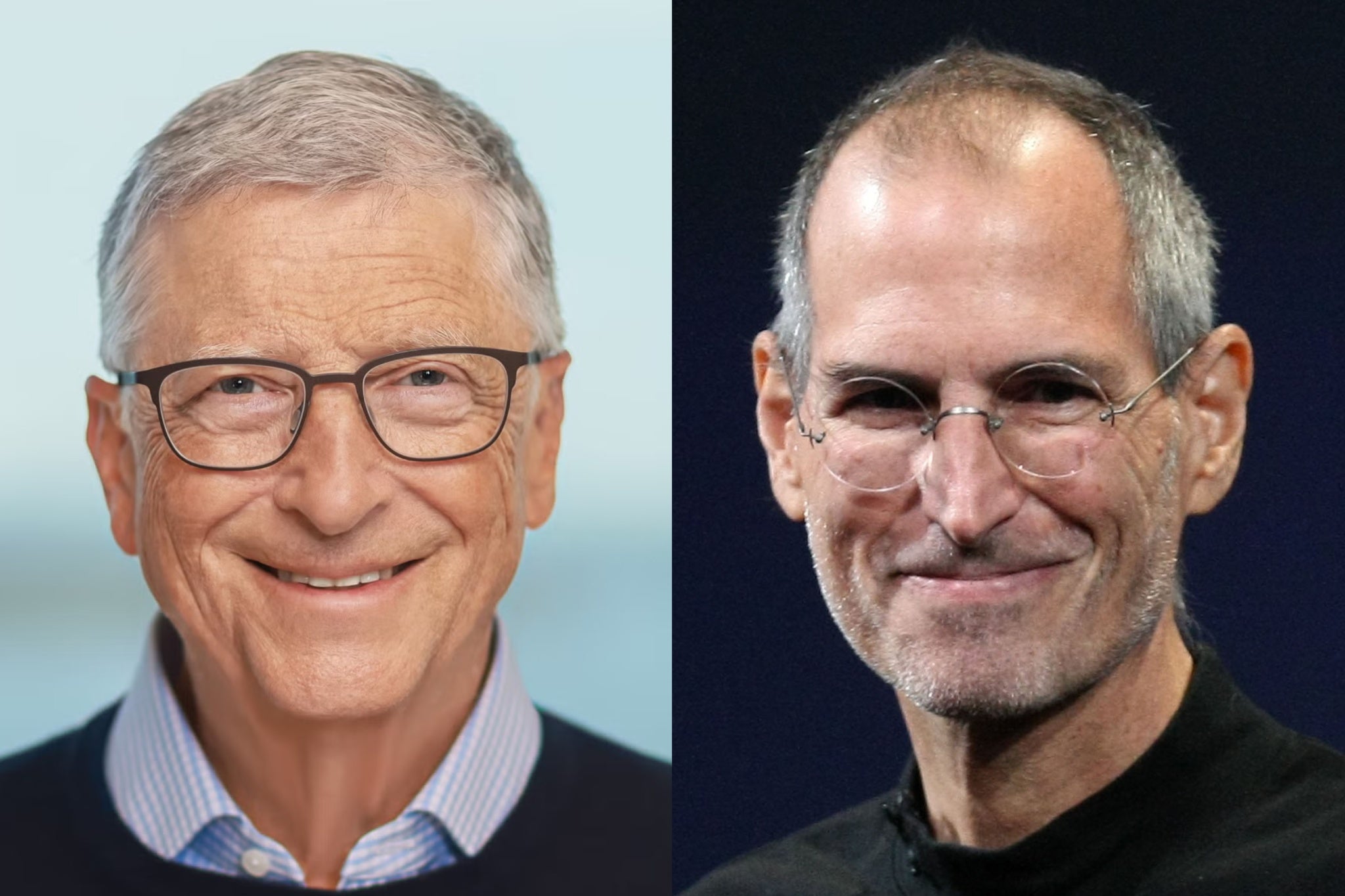 Bill Gates, whose memoir ‘Source Code’ will be published on February 4, and Steve Jobs