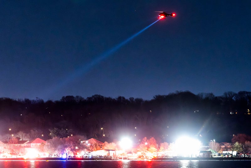 'The helicopter and the plane crashed in the river': Audio from air traffic control describes disaster over Potomac