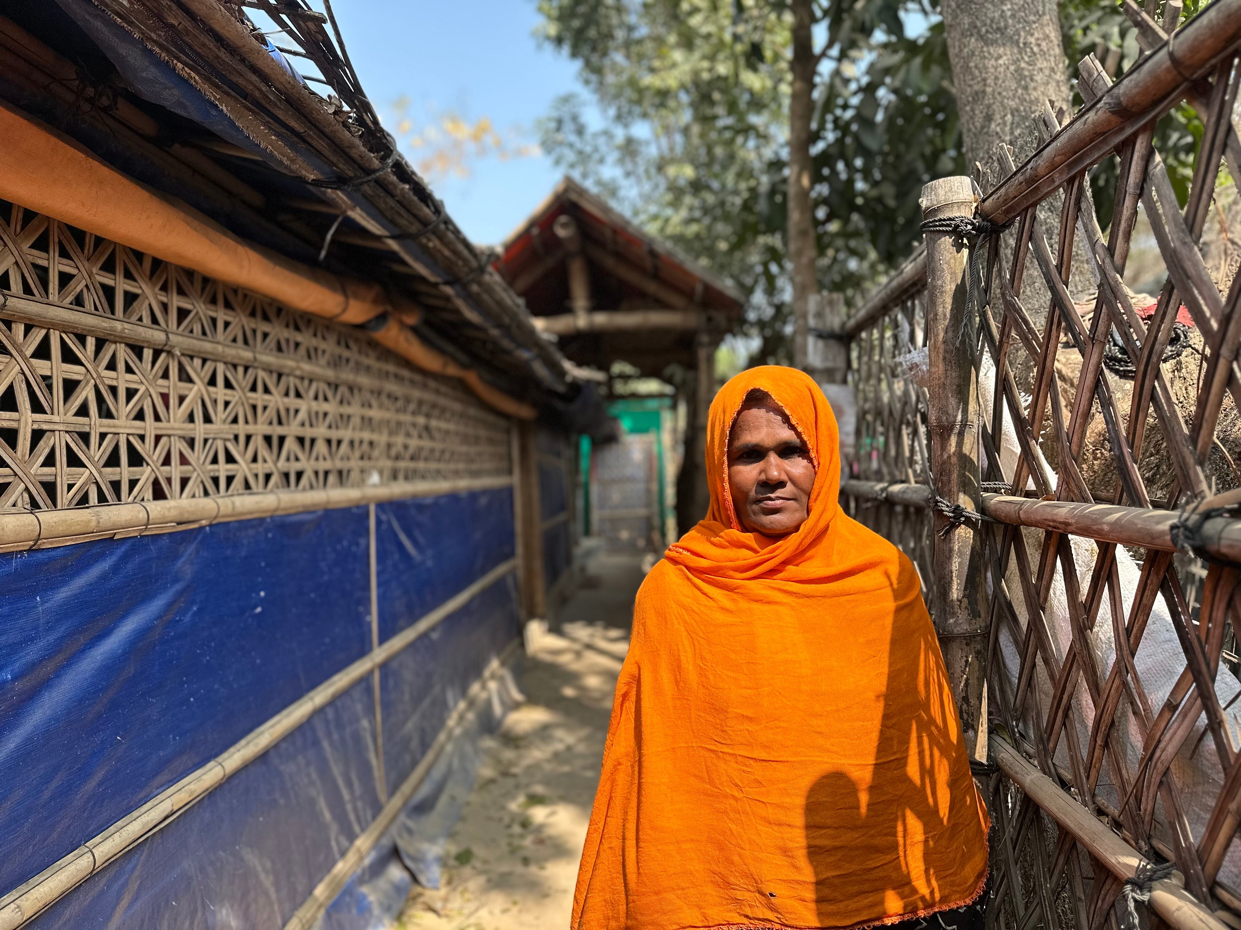 Ajju Bahar, 60, says fleeing Myanmar was her only chance to survive and save her children but she was forced to leave two of them behind