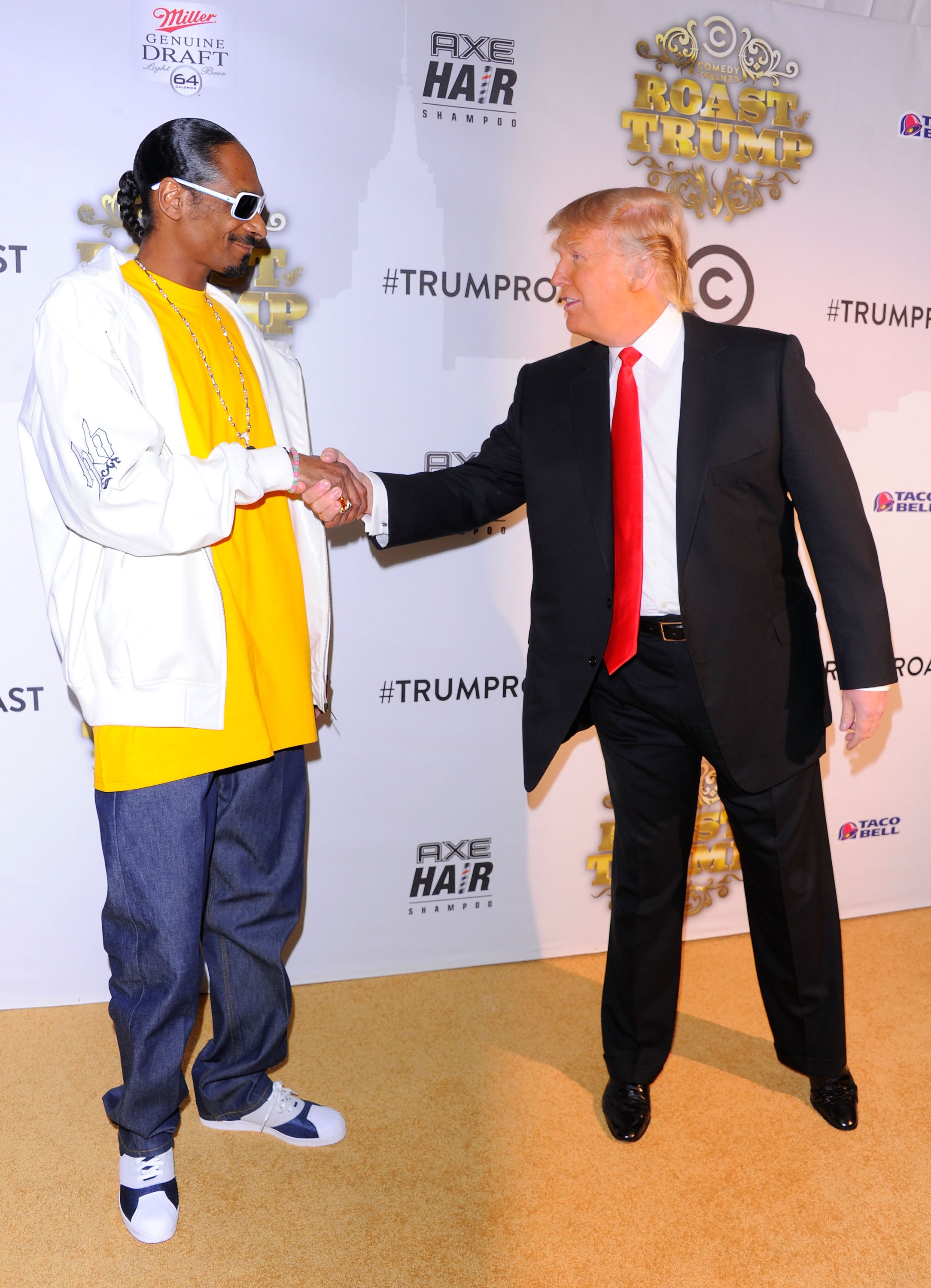 Snoop Dogg, seen here with the president in 2011, made fairly incendiary comments about Trump voters in 2019 but recently played the inaugural ball