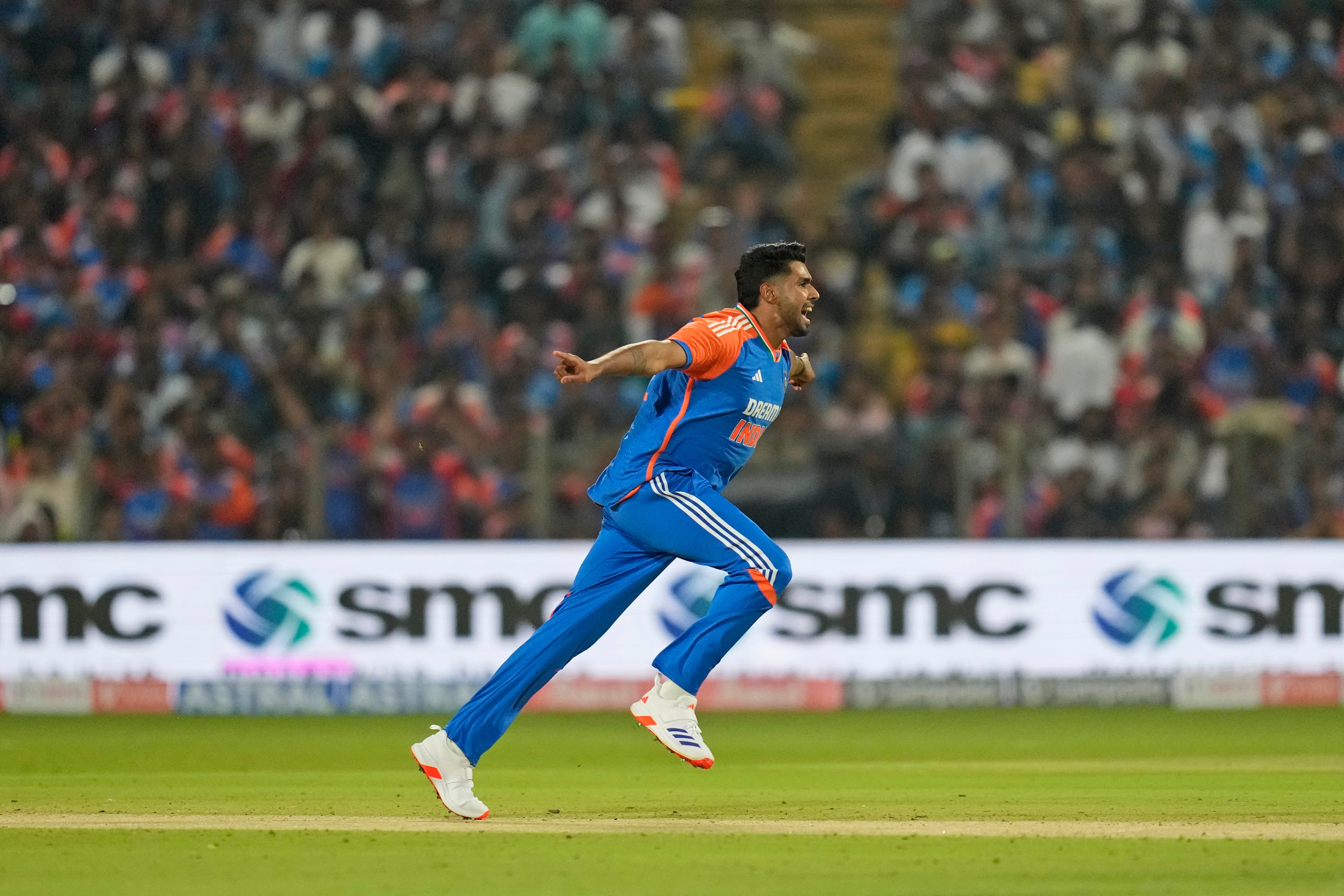 Harshit Rana claimed three wickets for the hosts