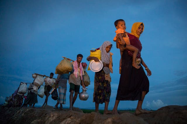 <p>Tens of thousands of Rohingya have been forced from their homes in Myanmar to find refuge in Bangladesh</p>