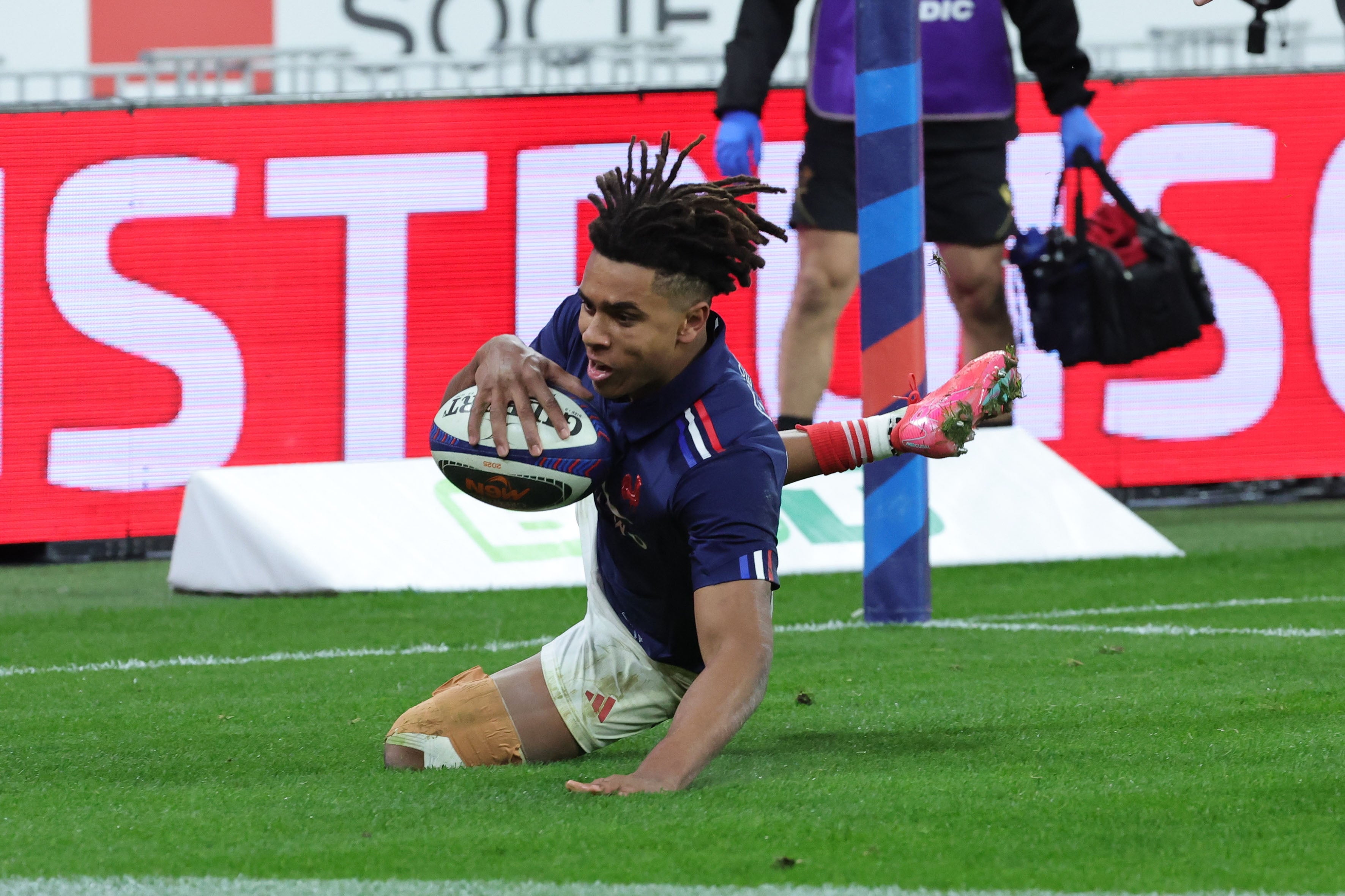 Theo Attissogbe scored twice for France in a huge win