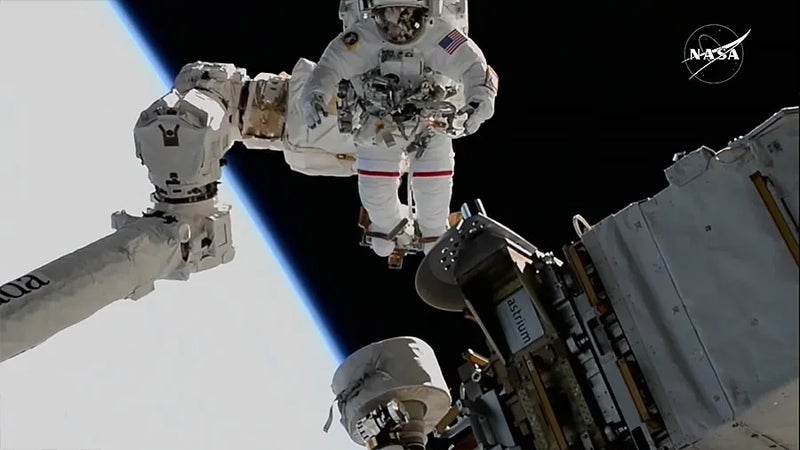 Astronaut stuck on International Space Station for months just broke the record for total spacewalk time by a woman