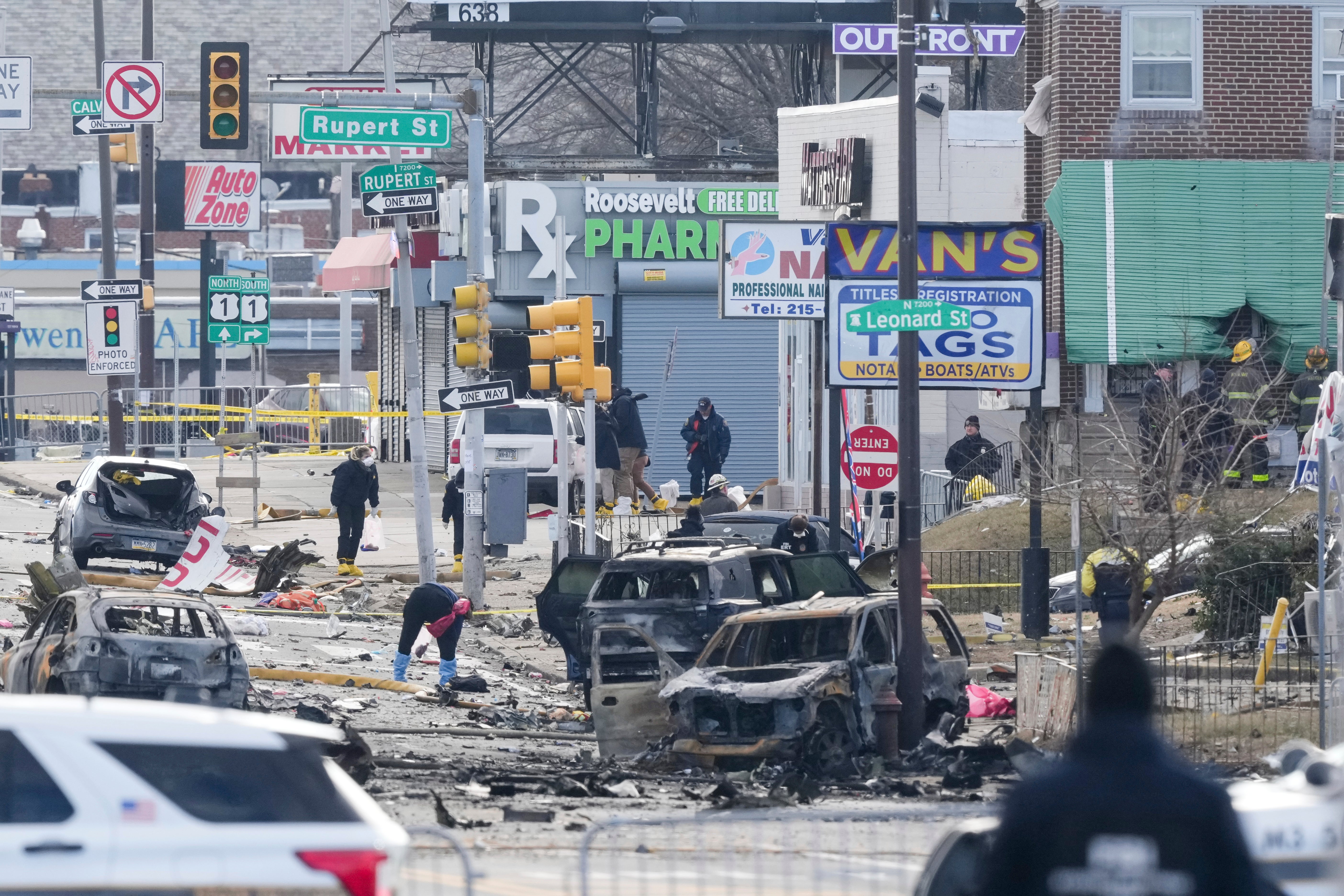 Several vehicles and dwellings sustained damage in the incident