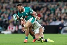 Bundee Aki dropped from Ireland’s Six Nations squad after misconduct complaint