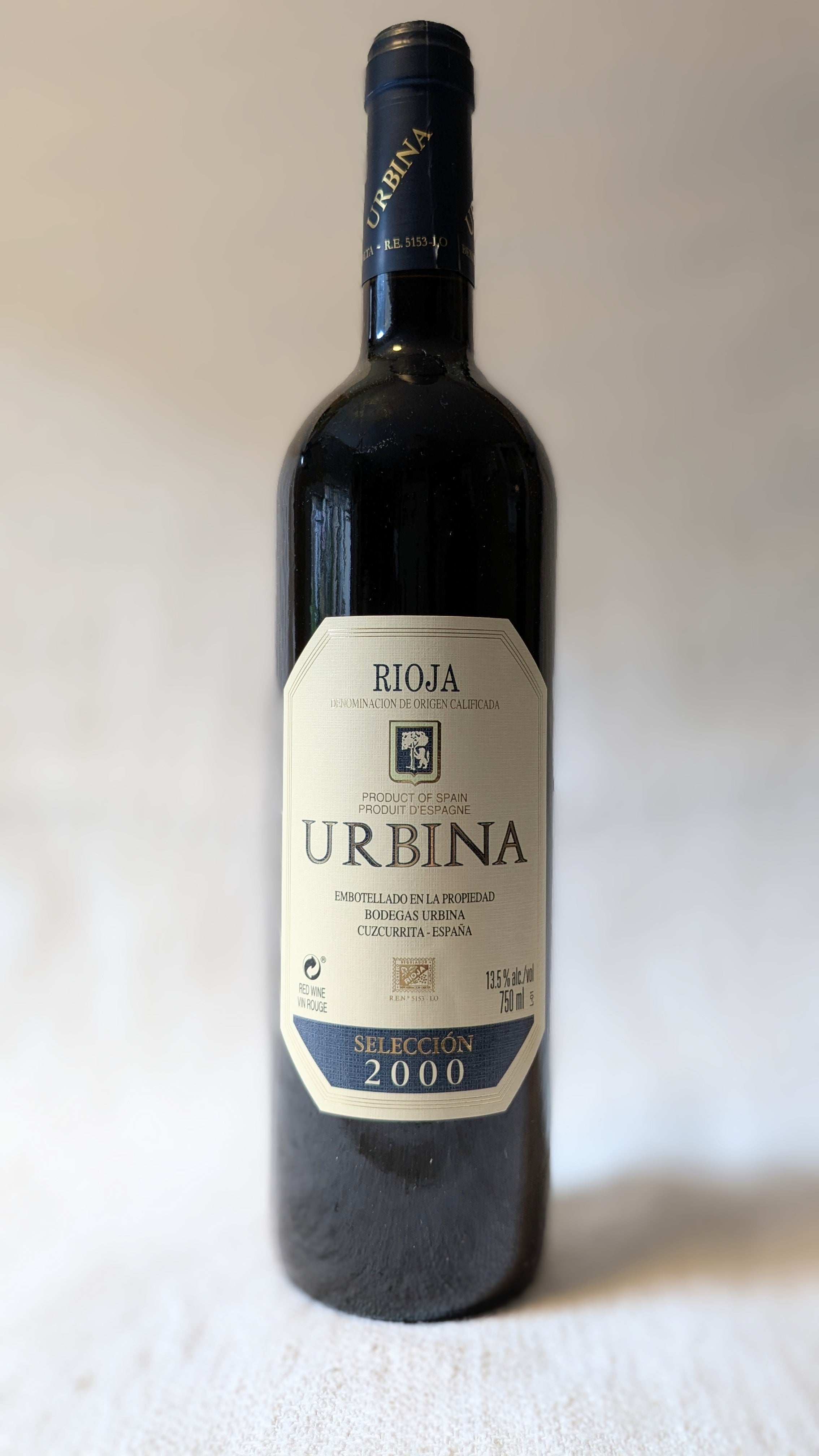 Seleccion Rioja, Bodegas Benito Urbina, 2000