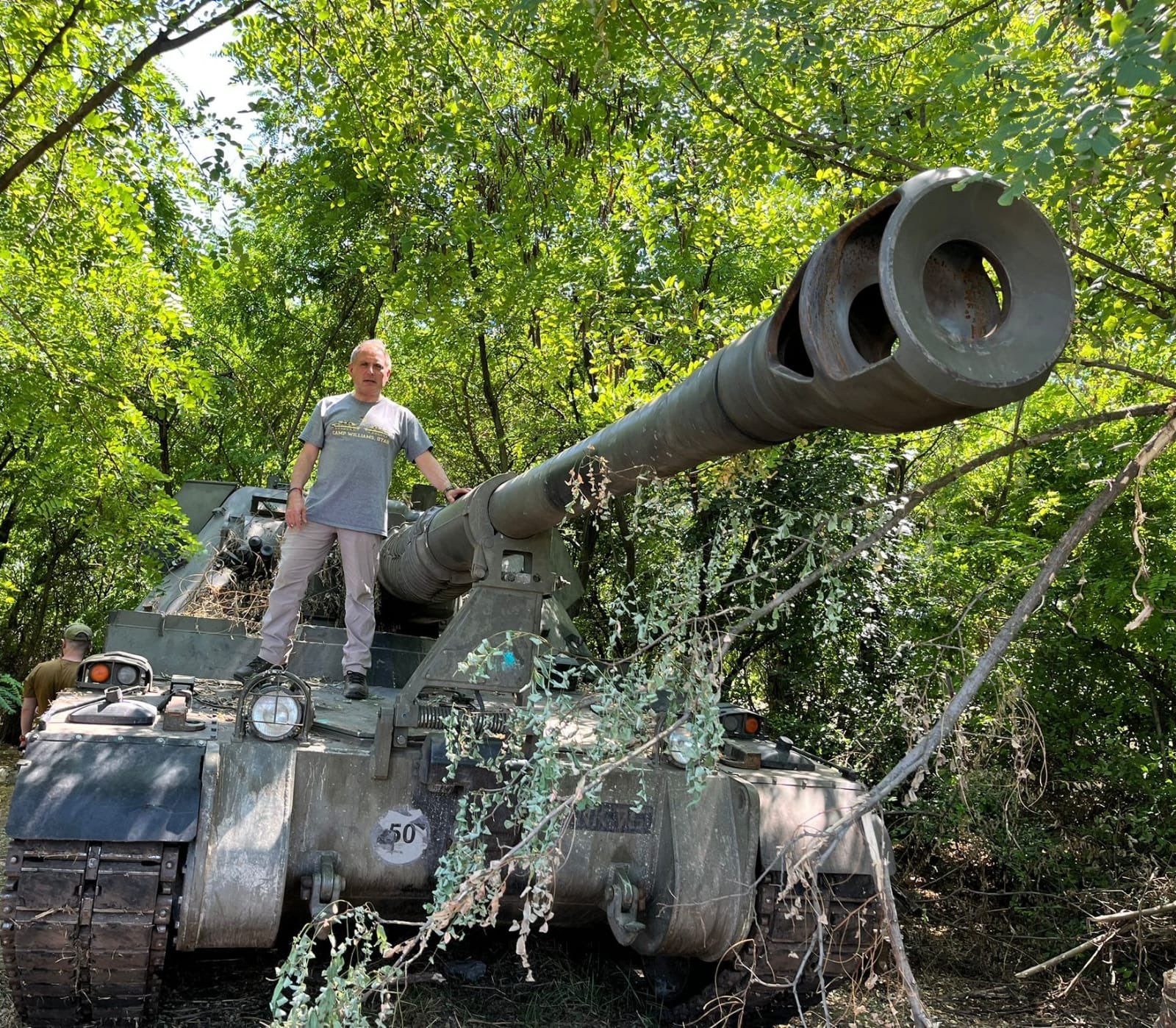 Jack Lopresti during a previous visit to Ukraine while he was still an MP
