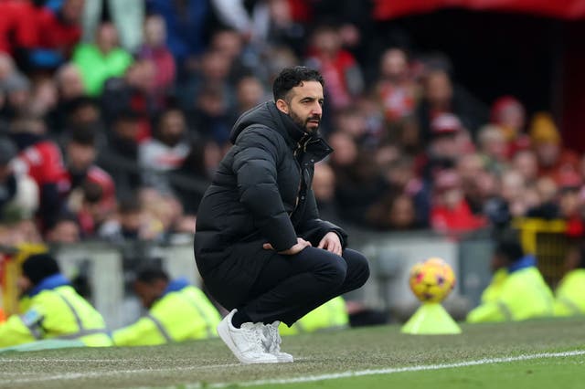 <p>The Red Devils’ manager watched as his team lost at home for a fifth time in seven matches at Old Trafford</p>