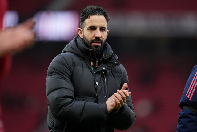 Manchester United manager Ruben Amorim insists the club are “trying everything” to improve his squad (Martin Rickett/PA)
