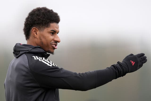 Rashford looks set to join Aston Villa on loan (Martin Rickett/PA)