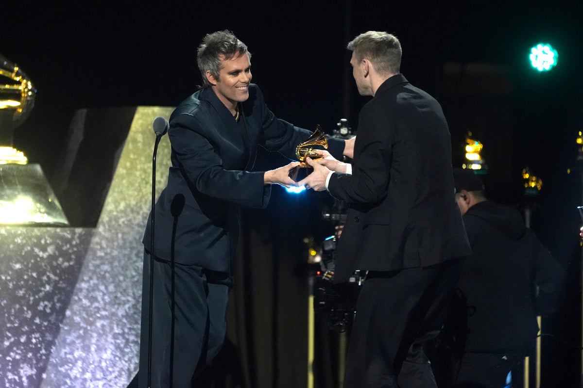 2025 Grammys Spotlight Wildfire Relief with Blue Heart Pins