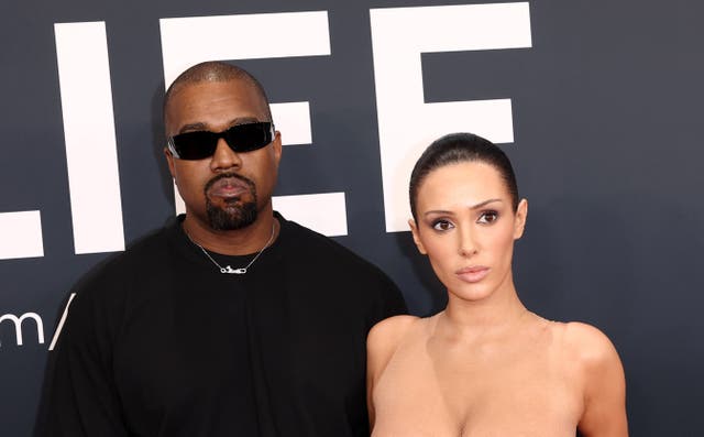 <p>Kanye West and Bianca Censori on the red carpet for the 67th Annual GRAMMY Awards</p>