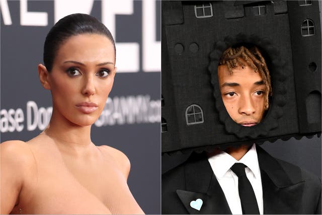 <p>Jaden Smith and Bianca Censori at the 2025 Grammy Awards</p>