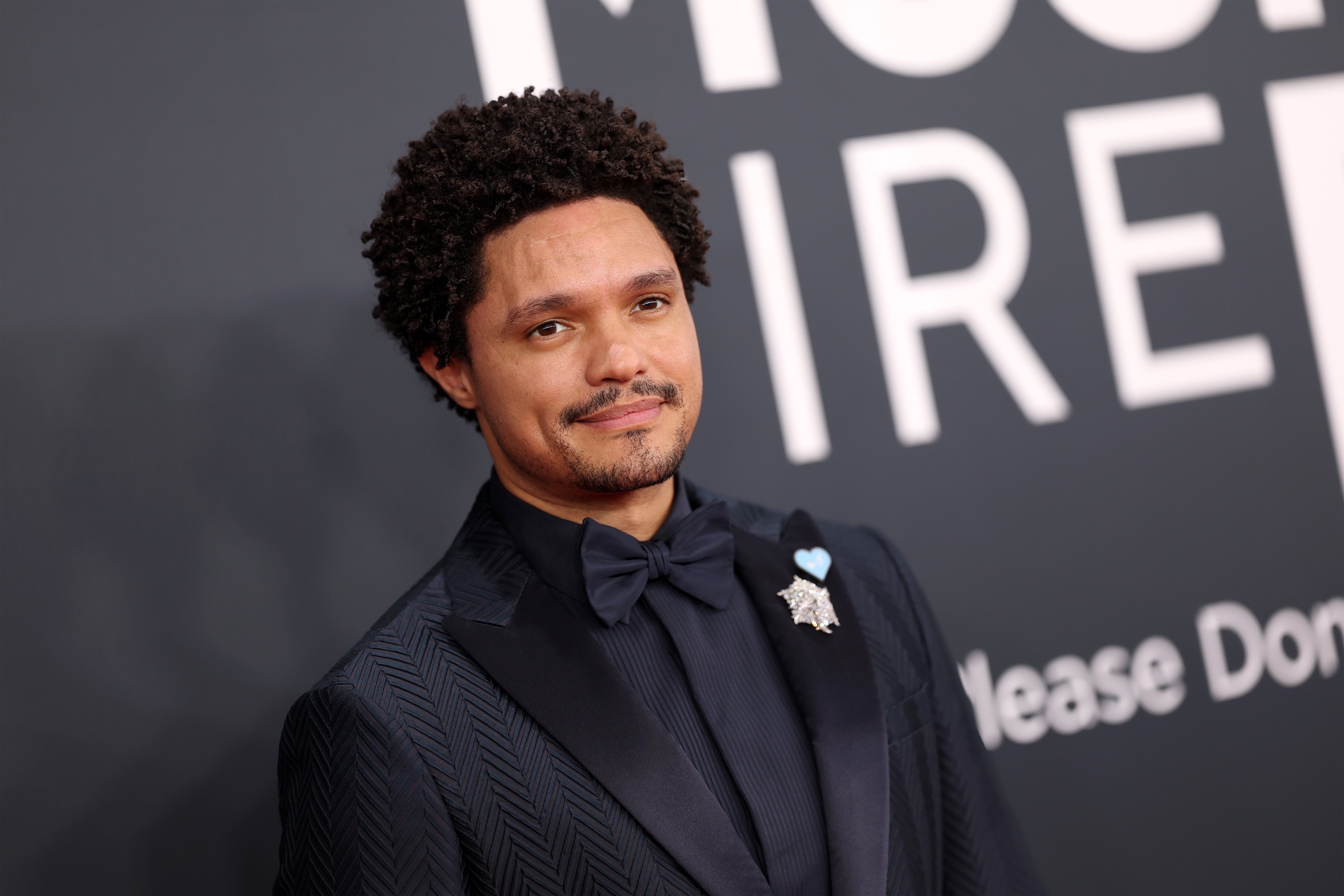 Host Trevor Noah, who is also nominated for Best Comedy Album, arrives at the Grammys