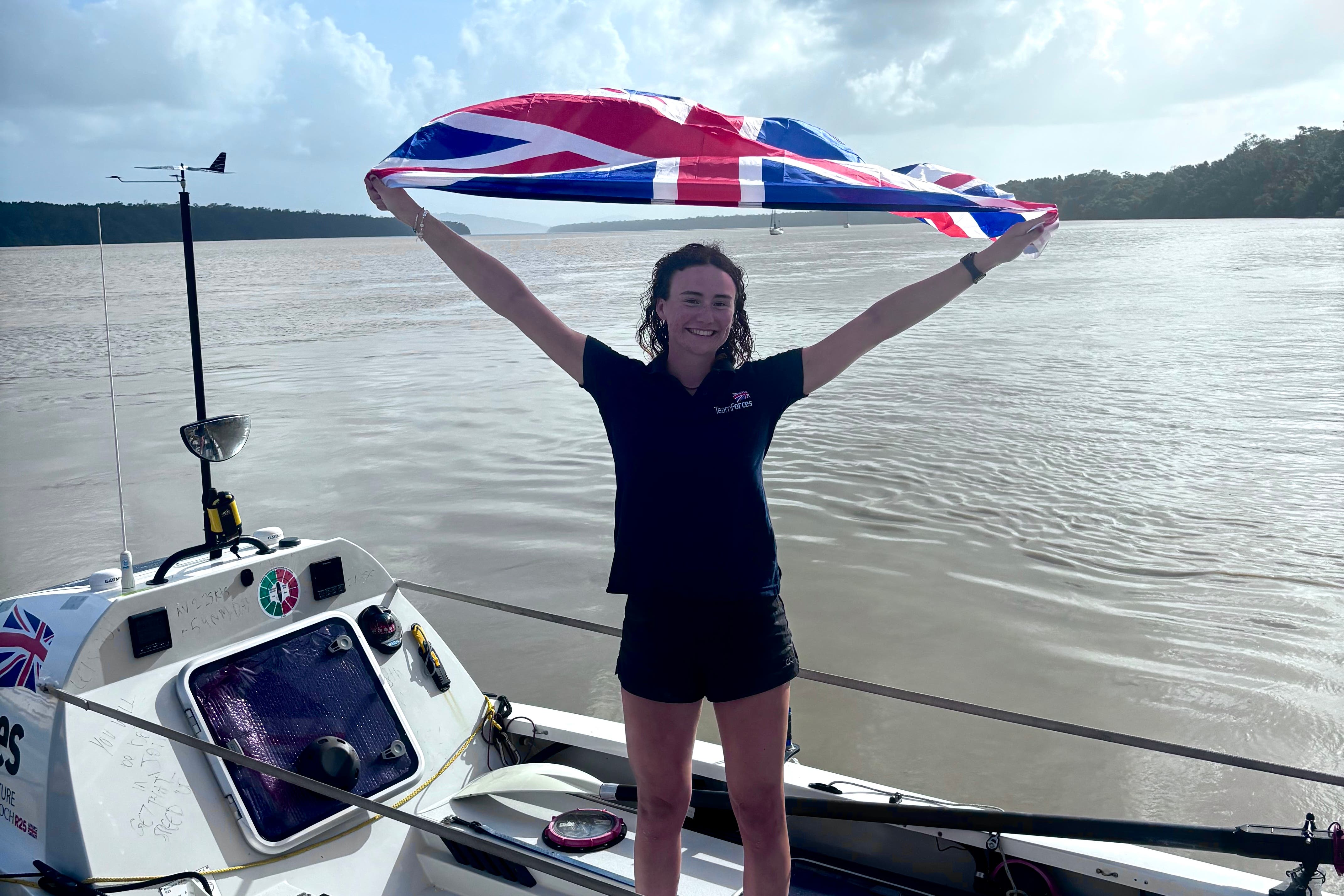 Zara took just over 97 days to complete her challenge (Team Forces/PA)