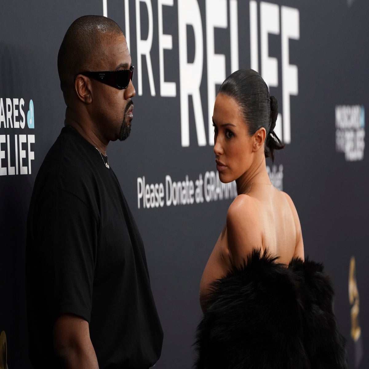 Kanye West claims he and Bianca Censori 'beat the Grammys' with red carpet  uproar | The Independent