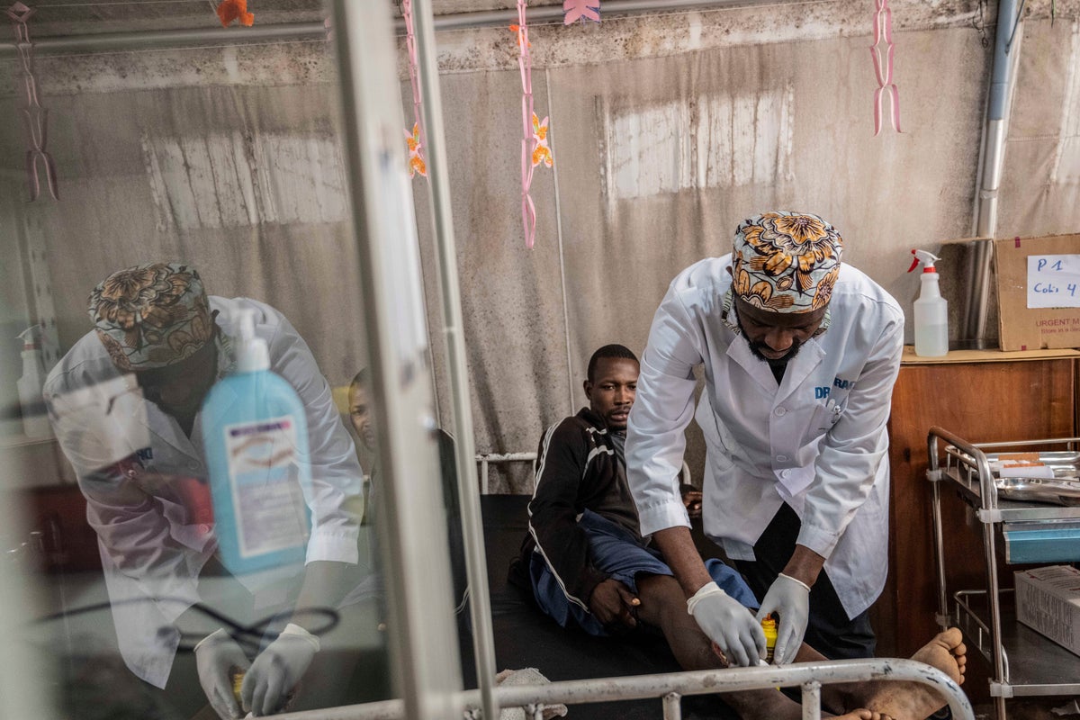 Hospitals in eastern Congo are crowded with wounded and exhausting their supplies