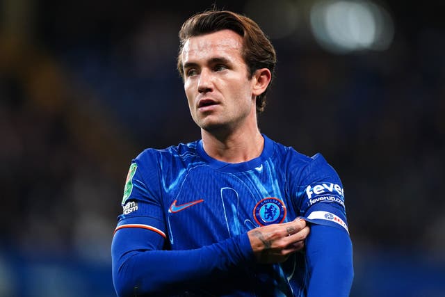 <p>Ben Chilwell fell out of favour at Chelsea but still feels he can get into England’s World Cup squad (Zac Goodwin/PA)</p>