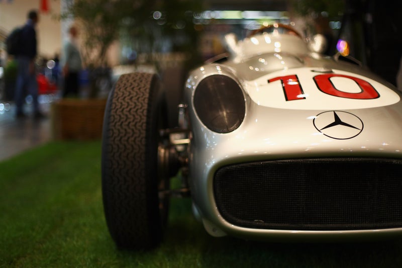 Historic Mercedes car driven by Moss and Fangio sells for record fee