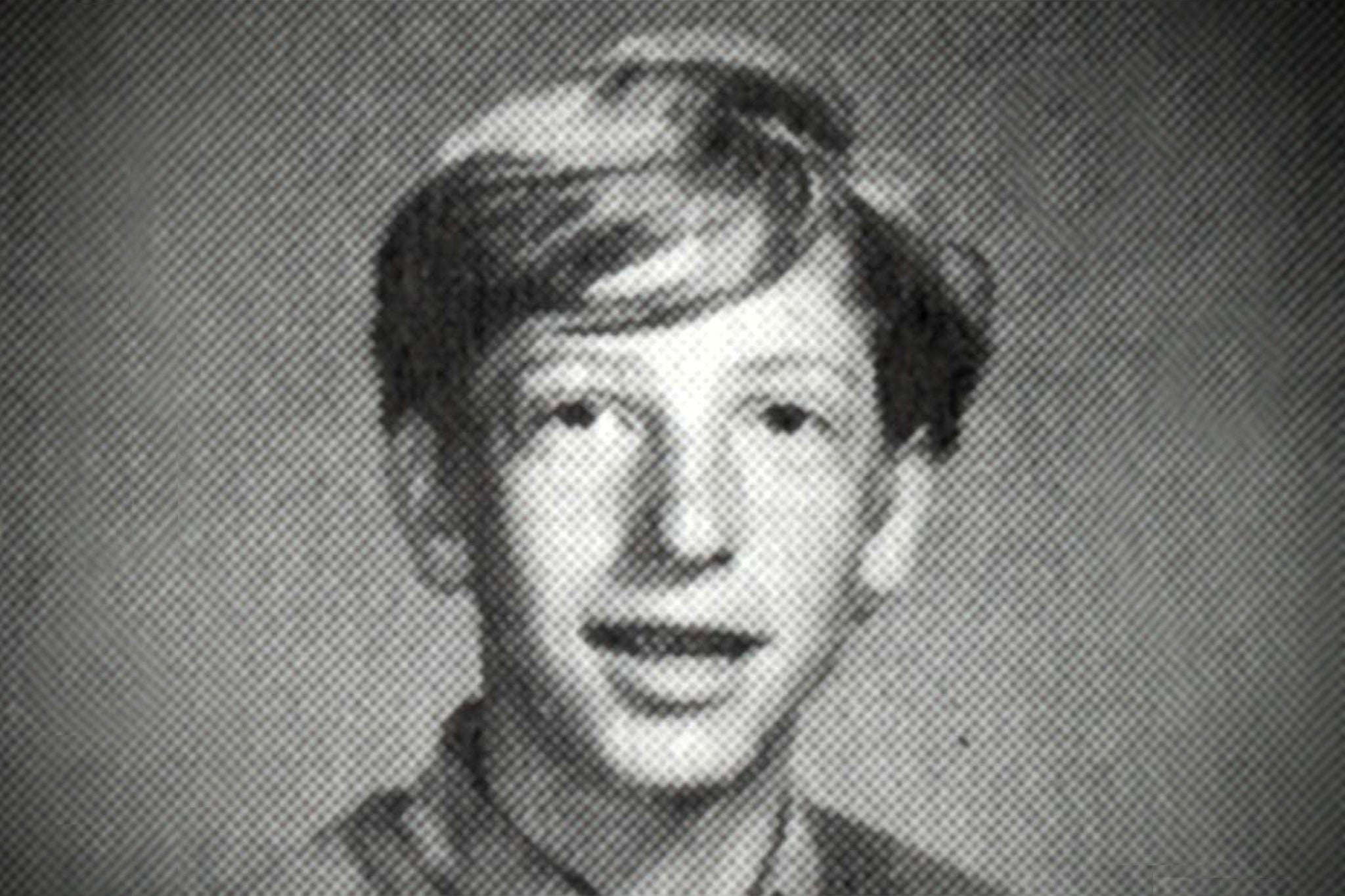 Bill Gates as he appeared in the Lakeside School directory (1971-1972)