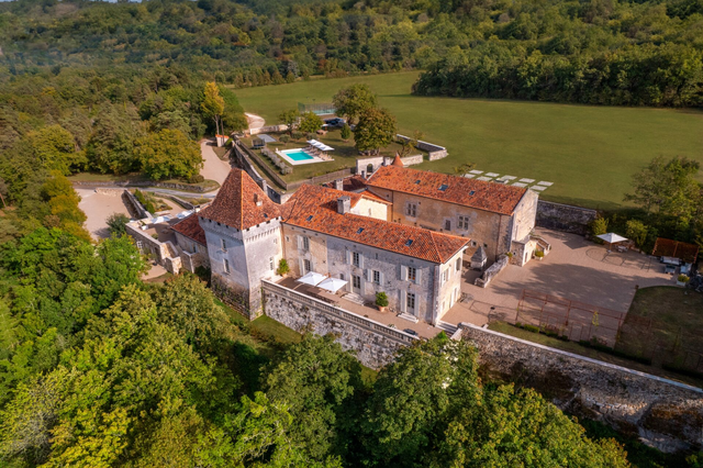 <p>Château de Chanet is surrounded by the lush greenery of the Périgord Vert</p>