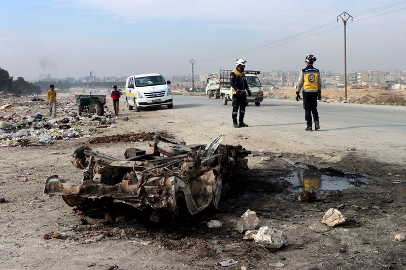 At least 19 killed mostly women in a car bomb explosion in northern Syria