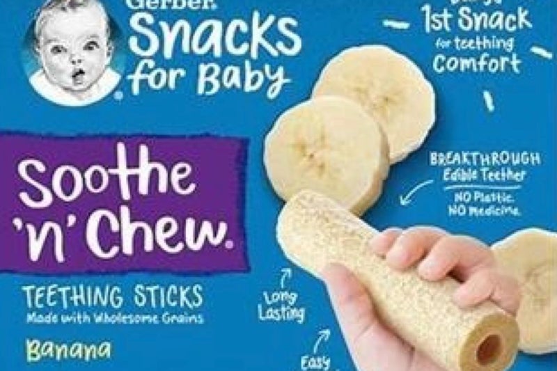 Baby teething sticks recalled over 'potential choking hazard‘