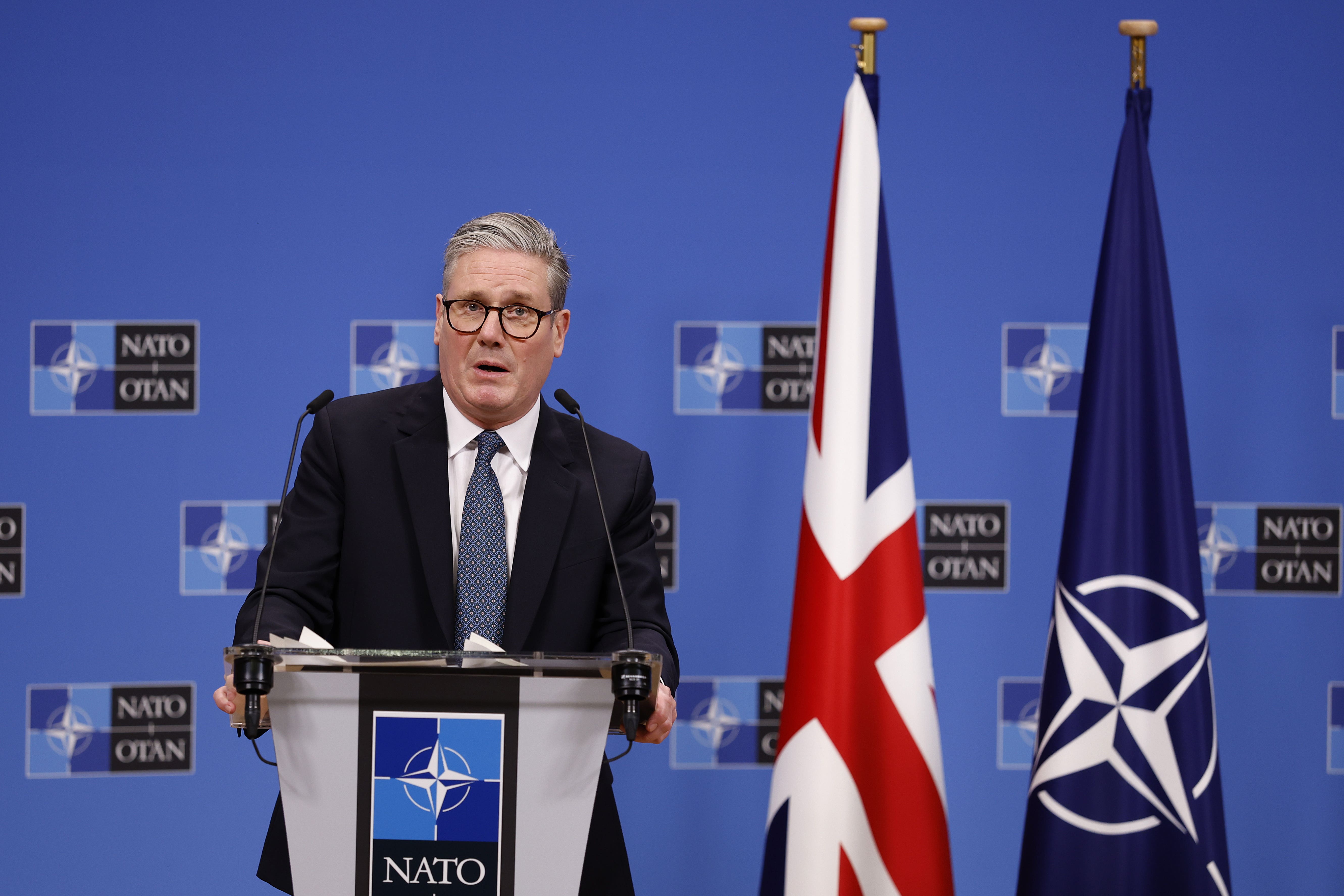 Prime Minister Sir Keir Starmer is meeting EU leaders at a dinner on Monday evening (Omar Havana/PA)
